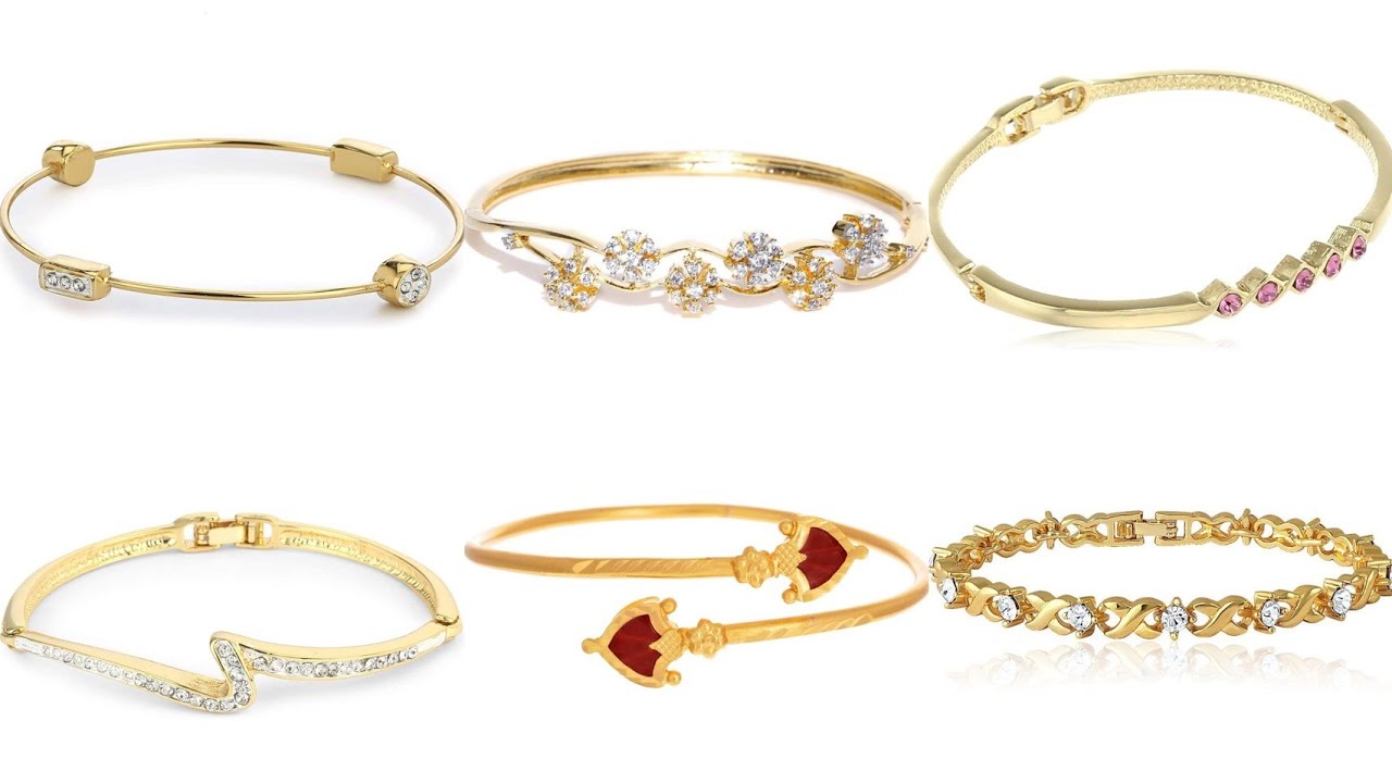 Latest gold bracelet designs 2021/simple gold bracelet designs for ladies/  gold bracelet for girls - YouTube