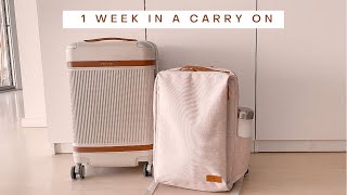 Minimalist Pack With Me | My favorite minimal travel gear | 1 week in a carry on