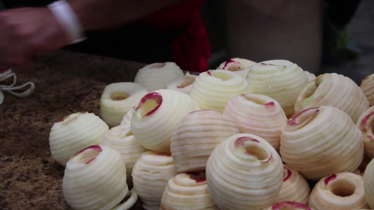 Watch how to make hot apple dumplings - YouTube