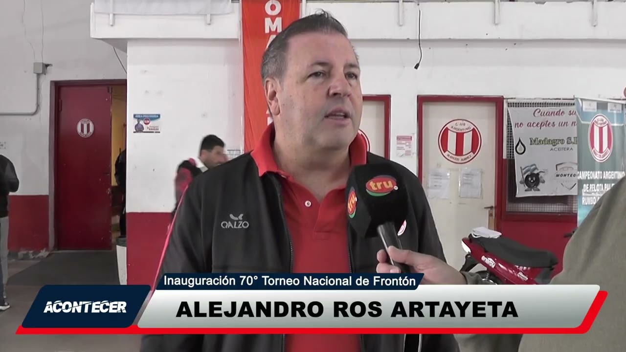 Marcos Juárez: Se lleva a cabo al Campeonato Argentino de Frontón. La palabra de Alejandro Ros