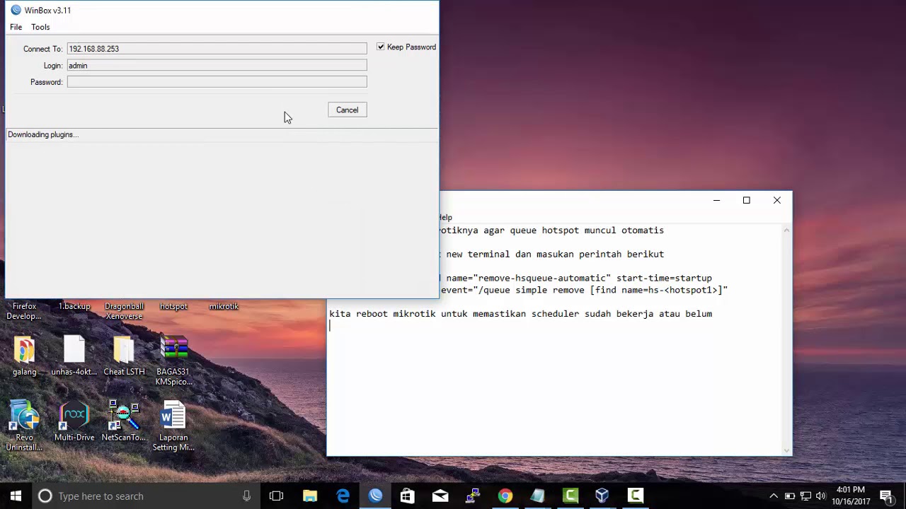 Remove Hidup Setelah Reboot MikroTik Hotspot Queue Auto Simple Atau Setelah Queue MikroTik Remove Reboot Simple Atau Hotspot Hidup Auto