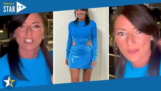 Davina McCall dazzles in electric blue mini dress
