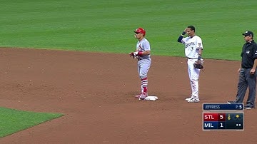 STL@MIL: Wong plates two with a double to right