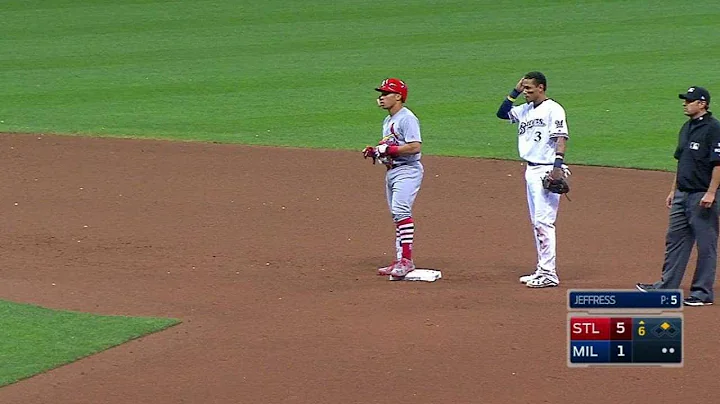 STL@MIL: Wong plates two with a double to right