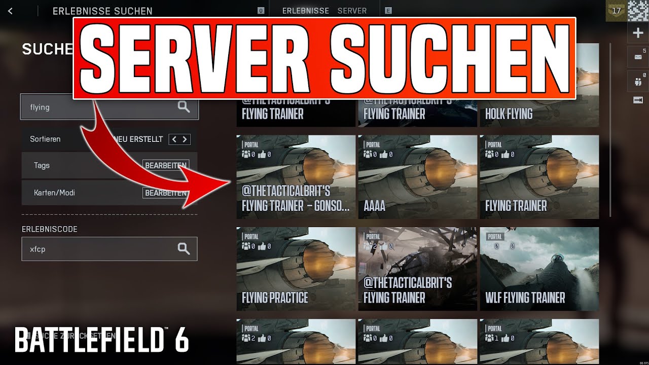 Battlefield 6 PORTAL CODE EINGEBEN & SERVER SUCHEN Deutsch | BF6 ...