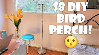 DIY Bird Perch Floor Stand – *adjustable height* by Puff Pets 8,613 views 4 years ago 5 minutes, 37 seconds