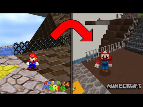 I Recreated Whomp's Fortress From Super Mario 64 In Minecraft!
