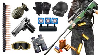 Children's simulation soft bullet gun awn eating chicken set boutique open-box sniper gun toy screenshot 3