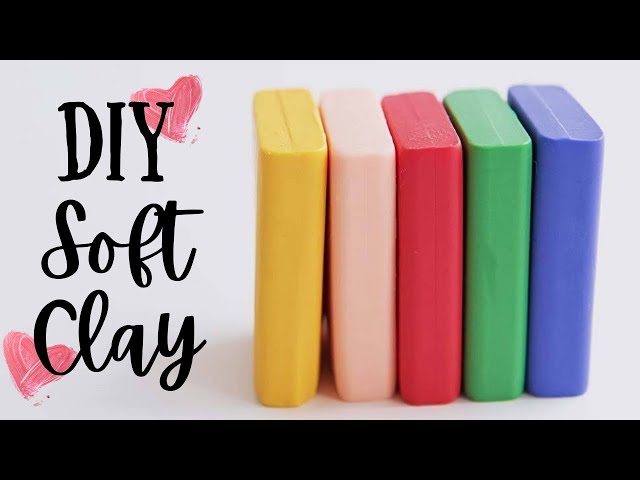 How to make SOFT CLAY at home easy, Homemade play dough