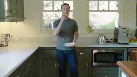 Zuckerberg Robot eats toast (clip)