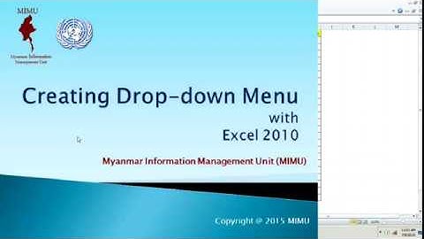 Creating Drop-down List