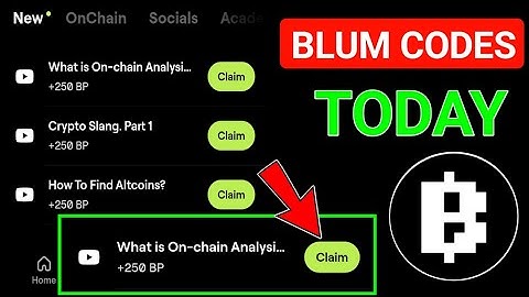 What Is On-chain Analysis | Crypto Slang. Part 1 | Blum Video Code | Blum Verify Code Today