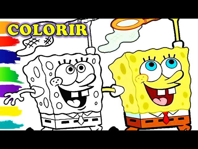 Desenhos do Bob Esponja para colorir - Bora Colorir