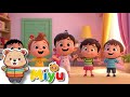 🚗🎨 Canción de los 5 Coches + Monos Alegres y Policía 👮‍♂️ | Canciones Infantiles - Miyu
