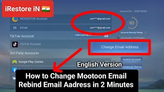 How to Change Moonton Email Address On Mobile Legends || Change' mlbb email address