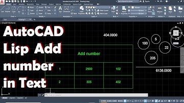 Autocad Lisp Tutorial: Add Numbers to Picked Texts in DWG Drawings