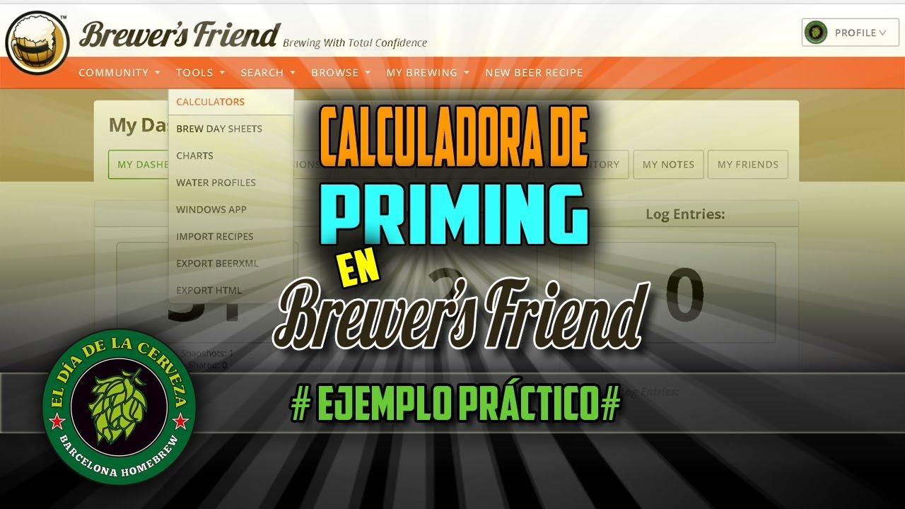 Cómo usar la Calculadora de Priming en Brewer’s Friend (Editor de