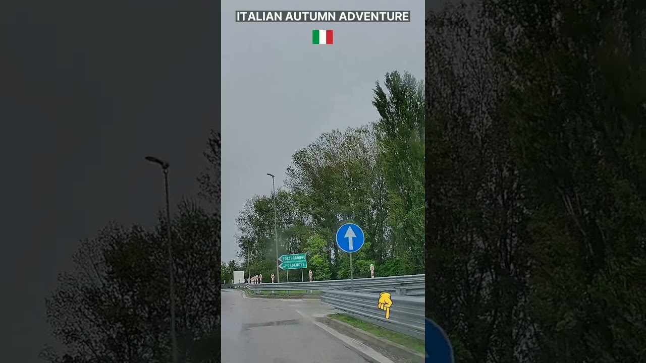 Italian Autumn Drive Begins
