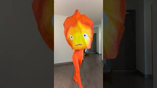 Howl’s Moving Castle CALCIFER COSPLAY 🔥👀 Funny Studio Ghibli Cosplay #shorts #funny
