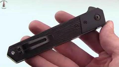 Boker (IKBS) Kwaiken with black G-10 handle and DLC coated VG-10 steel by Boker Plus