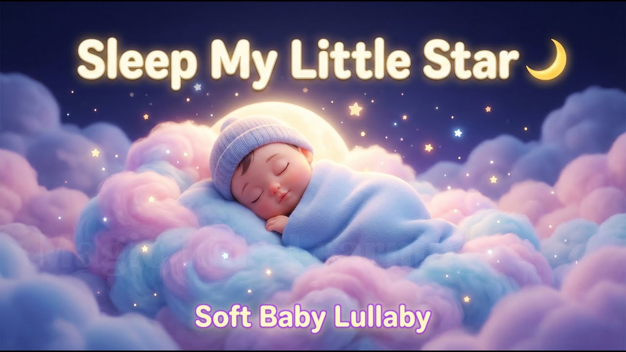 Sleep, My Little Star 🌙 | Soft Baby Lullaby for Peaceful Sleep | Calm Bedtime Song ✨