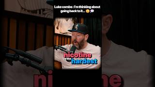 Nicotine The Hardes 🫣 #lukecombs #music #interview #funny #podcast #rap