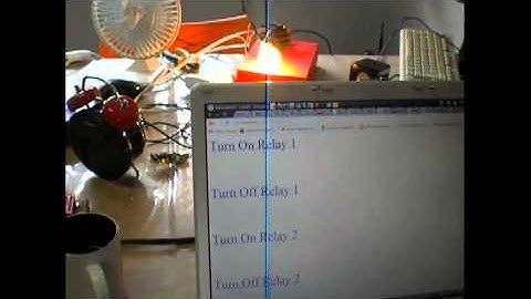 Ativando lâmpada e ventilador através da internet com Arduino