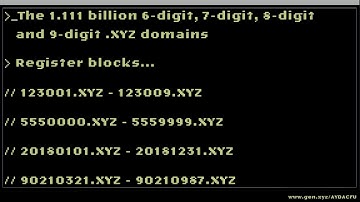 1.111B Class .XYZ Domains: Buy for 99¢/yr to Connect IoT Devices