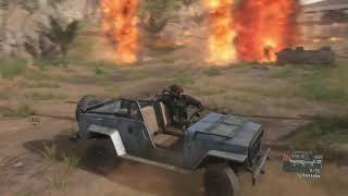 Metal Gear Solid V: The Phantom Pain - The Man on Fire Boss Fight (When You Don&#39;t Run To The Tunnel)