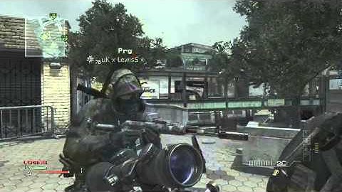 MW3 Amazing Double Throwing Knife Across Underground