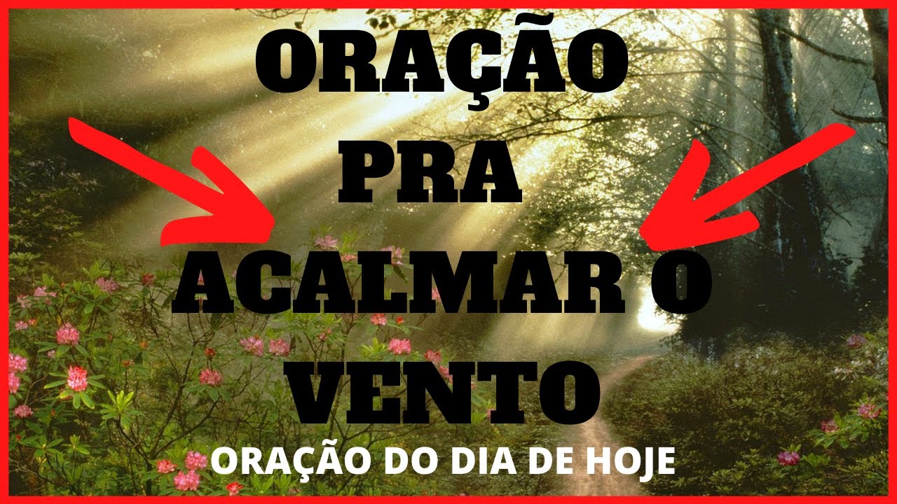 ORAÇÃO DO DIA DE HOJE - Oração pra acalmar o vento - ORAÇÃO DO DIA ...