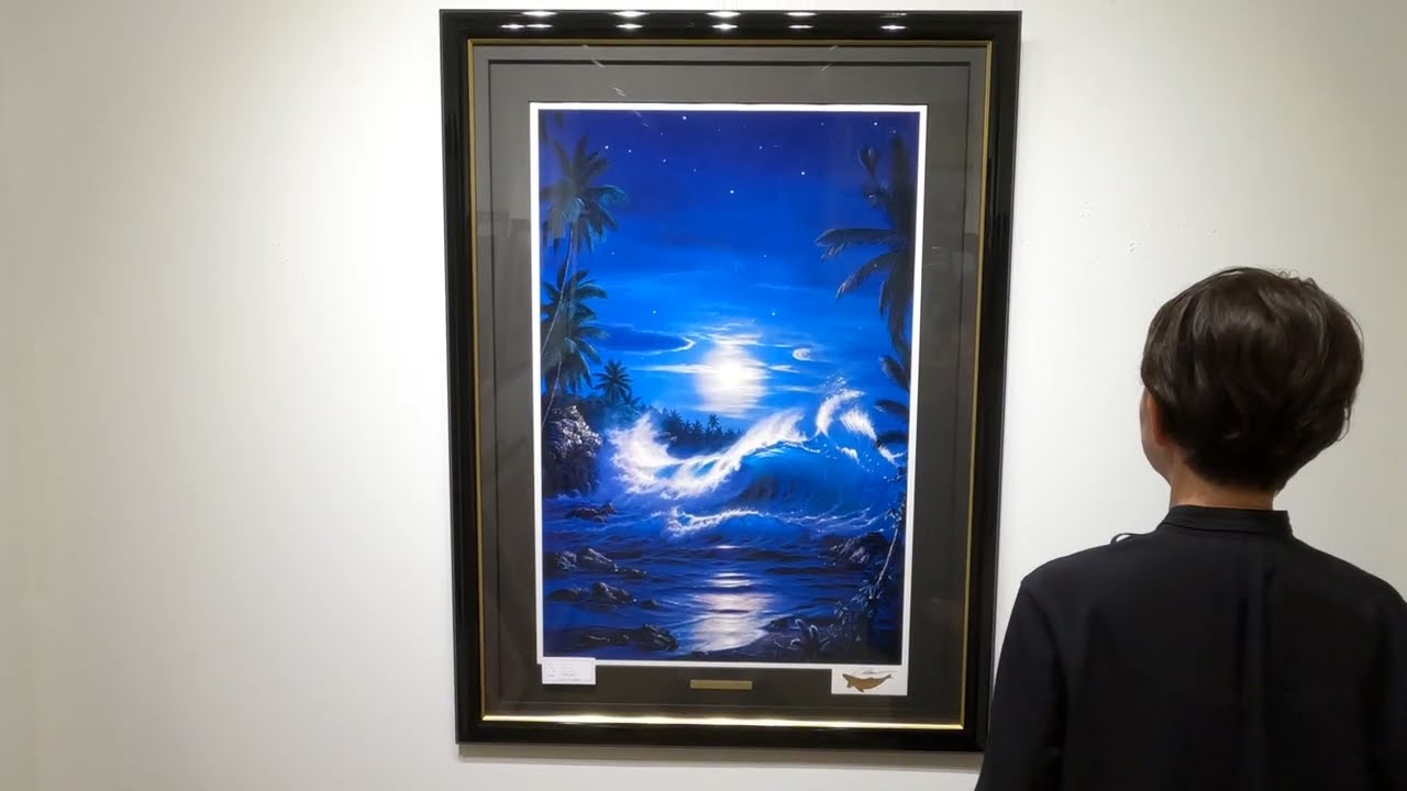 クリスチャン・リース・ラッセン マウイムーン・2 海 絵画 風景画 クリスチャン・リース・ラッセン マウイムーン・2 海 絵画 風景画