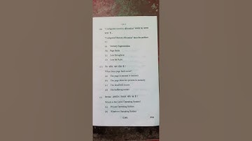 Paper of B.Sc. 3rd year 2022 Computer Science Second PaperOperating system conceptsB.Sc. final year