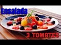 Ensalada de 3 tomates, queso tierno y aceitunas negras #43
