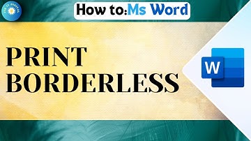 How To Print Borderless In Word | Change Margins in Word ✅ Tutorial