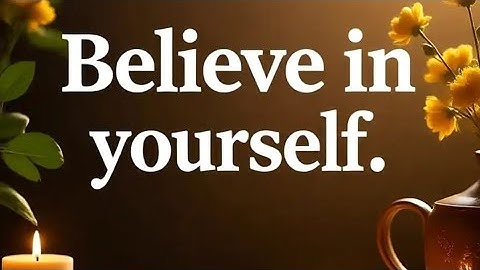 Believe in Yourself - Karaoke Music Video (OFFICIAL) - No copyright.