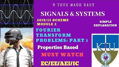 Fourier Transform Problems (sure topic)Part 1 | KTU Signals & Systems | Module 2