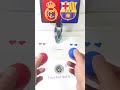 Real Madrid vs Barcelona Ball Challenge! Who Wins?#Shorts#Duel #football #experiment #usa