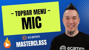 Understanding the Mic Tab in the Ecamm Live Top Bar Menu