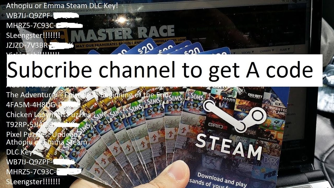 FREE STEAM CODES GIVEAWAY - HOW TO GET FREE STEAM MONEY CODES 2017 [FREE STEAM]