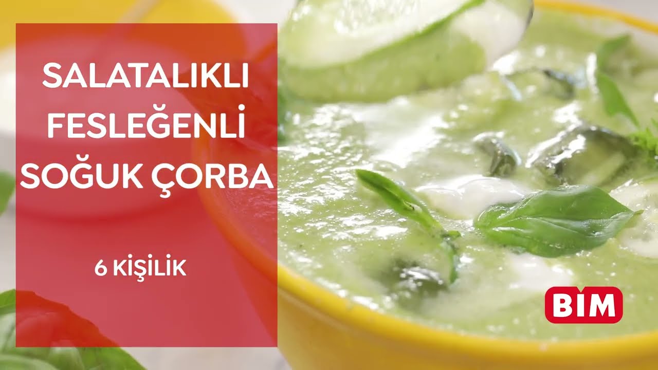 Salatalıklı Fesleğenli Soğuk Çorba | Yemek Tarifi | BİM
