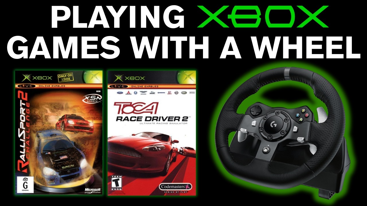 Xbox Racing Wheel Games Playing Original Xbox Games with a Wheel - Logitech G920 - YouTube