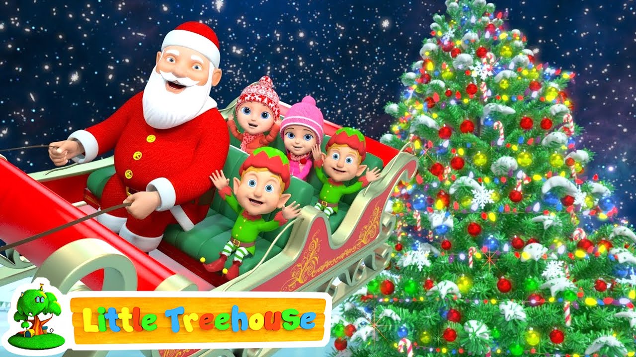 Jingle Bells | Christmas Songs | Nursery Rhymes Videos and Cartoons by Little Treehouse