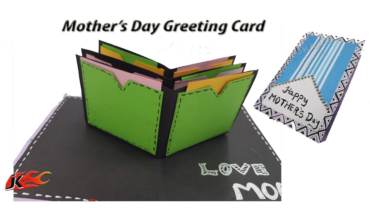 DIY Mother's Day Pop Up Greeting Card | How to make | JK Arts 1394 ...