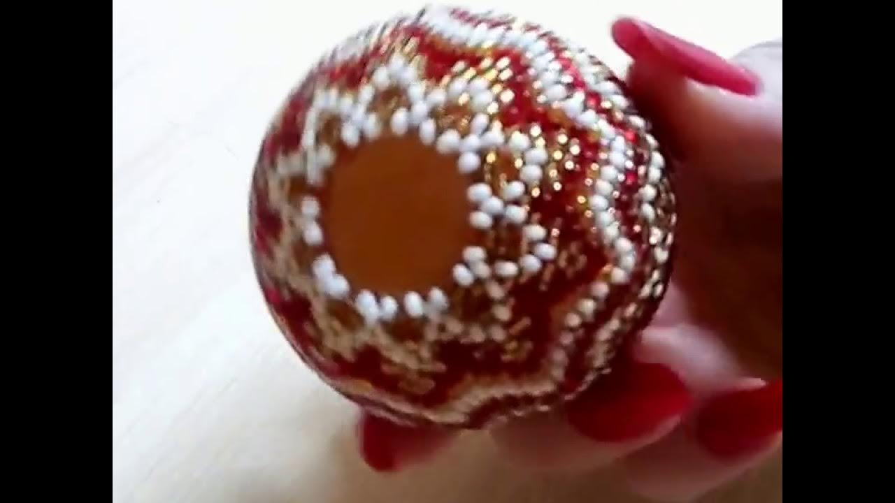 Пасхальное яйцо из бисера - YouTube
