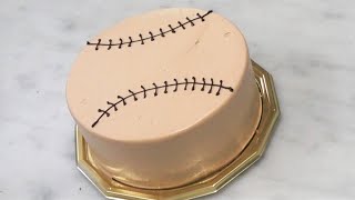 野球ボール・チョコレートケーキの作り方　誕生日ケーキ　バースデーケーキ｜ビルソンローラーズ