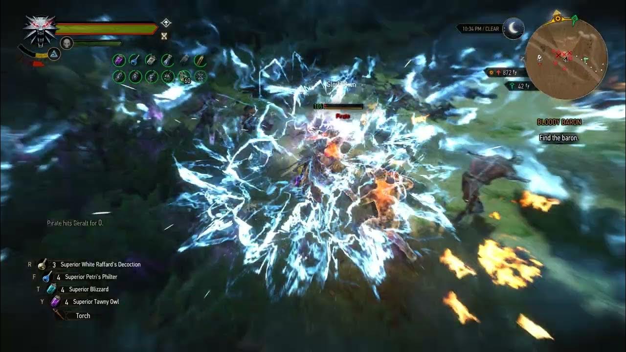 Ultimate AARD slashing body into pieces Best sign build Witcher 3 YouTube