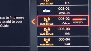TESTING OTA ANTENNA signal strength Dish Network Receiver,
