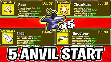 5 ANVILS with 6 Upgrade Weapons is THIS INSANE | Megabonk Modded