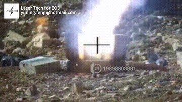Laser EOD Project: UXO low-yield explosion case